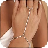 Hand Chain Gold Bracelets for Women Trendy Stuff Ring Bracelet Hand Chain Dainty Chain Bracelet Hand Jewelry Gifts