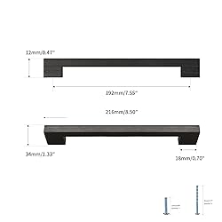 Evionlin Black Square 7-1/2in 2 pcs Wooden Drawer
