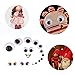 FEPITO 1200 Pieces Googly Wiggle Eyes Self-Adhesive Wobbly Eyes for DIY Doll Making Craft Scrapbooking Accessories, Assorted Sizes
