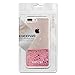 ESEEKGO Case Compatible iPhone 7 Plus, ESEEKGO Floating Liquid Case Compatible with iPhone 7 Plus Soft Cover TPU Bumper Bling Bling Case (Rose Gold)