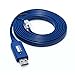 CableRack 6ft Cisco USB Console Cable with FTDI Chipset USB to RJ45 Cable for Linksys Ubiquity Juniper and HP Rollover Console Cable
