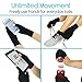 Vive Rheumatoid Arthritis Gloves - Men and Women Fingerless Compression Wrap for Hand Pain and Osteoarthritis - Black Hand Wrap for Arthritic Joint Symptom Relief - Open Finger Fit