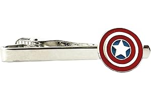 KJSYJBG Fandom Bazaar TV Movies Show Original Design Quality Anime Cartoon Cosplay Jewelry Metal Superhero Tie Clips Gifts for Men