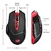 Redargon M690-1 Wireless Gaming Mouse with DPI Shifting, 2 Side Buttons, 2400 DPI, Ergonomic Design, 7 Buttons-Blackthumb 1