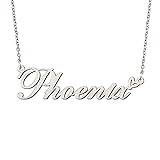 BYBWBL Phoenix Name Pendant Necklace Silver Color