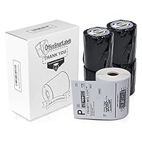 Dymo Compatible 1744907-4" x 6" 4XL Internet Postage Shipping Labels (4 Rolls - 220 Labels Per Roll)