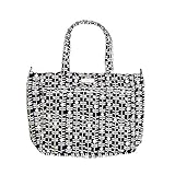 JuJuBe Super Be Large Everyday Lightweight Zippered Tote Bag, Classic Collection - Dandy Lines