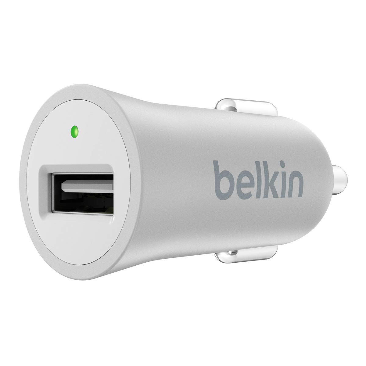 Belkin Premium MIXIT Fast 2.4 A USB Car Charger forApple iPhone XS Max/XS/XR/X/8 Plus/8/7 Plus/7 and Apple iPad Air, iPad 2, iPad Mini with Connected Equipment Warranty, Silver