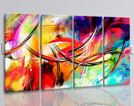 Amazon オーバーサイズ特大壁アート抽象絵画画像壁装飾tetraptychパネルアート印刷 ギャラリーwrapped 99 X60 アートフレーム ポスター オンライン通販