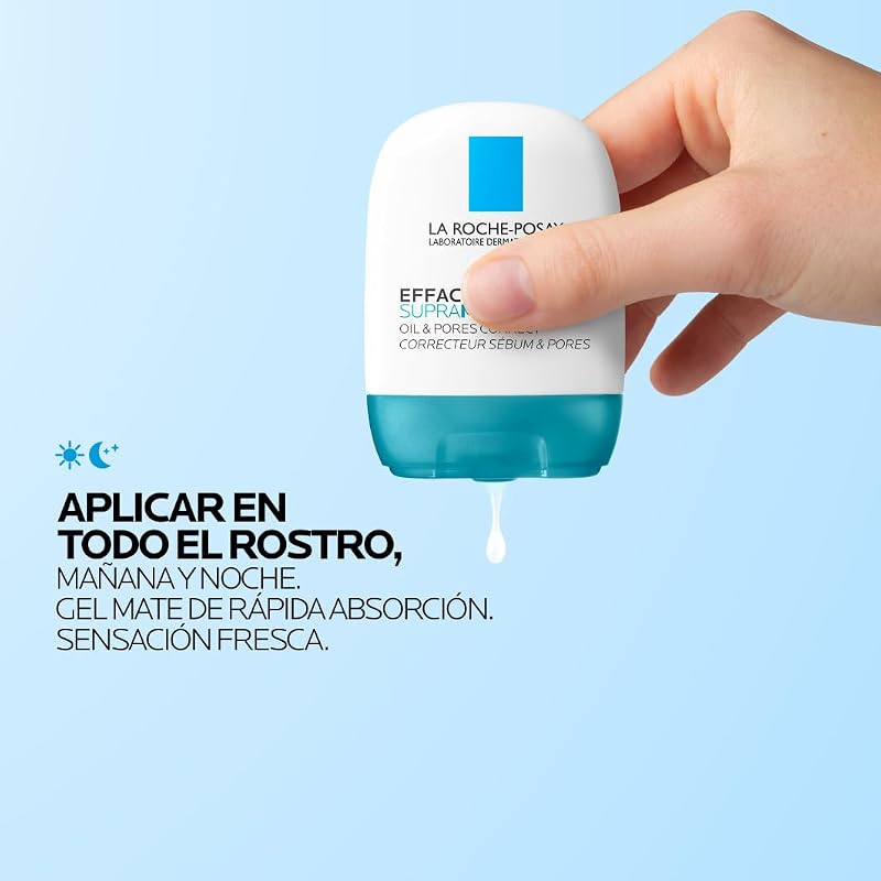 Effaclar Supramolecular, gel matificante, sebo e corretor de poros 40 ml com ciência molecular avançada [ácido salicílico + niacinamida].