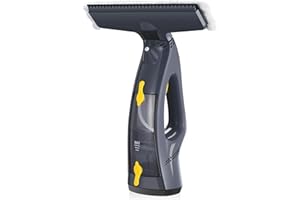 DIZIKZO Window Vacuum, Window Vacuum Squeegee, 3 in 1 Cordless Window Vac with Spray/Wipe/Suck up Water,Electric Window Cleaning Tool for Shower Wall Mirror Glass/Car Windshield/Countertop