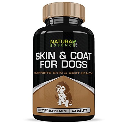 Dog Supplements : Supports Skin & Coat Health :: Contains All-Natural Ingredients:: Designed for Large and Small Canines :: 60 Tablets per Bottle :: Natural Essence Labs