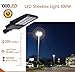 1000LED LED Shoebox Pole Light 300W 33,600Lm, 1000W HID/HPS Equal, 5000K, AC100-277V Input Voltage, Waterproof IP65, for Street Area, Parking Lot Lights