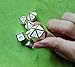 DND Polyhedral Metal Game Dice Gold White 7pc Set for Dungeons and Dragons DND RPG MTG Table Games D4 D6 D8 D10 D12 D20