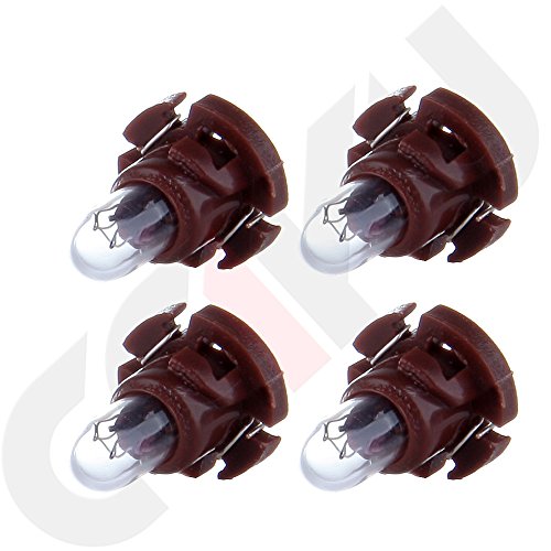 image for SCITOO 4Pcs T4.2 Neo Wedge Halogen Light Bulbs Instrument Gauge Cluste