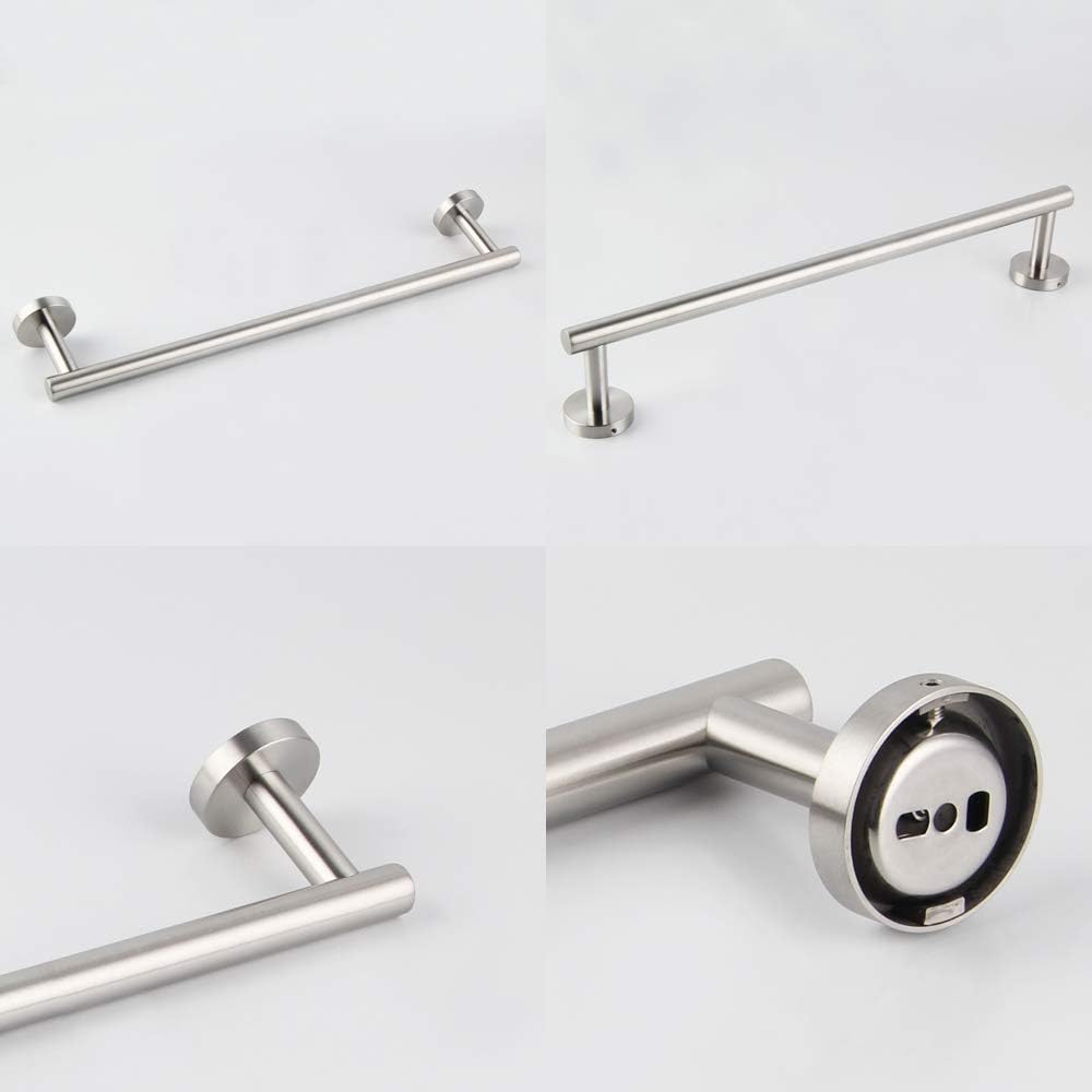 GERZWY Bathroom Towel Bar 18-Inch Brushed Stainless Steel Towel Bar Contemporary Style Wall Mount for Bath Kitchen AG1101C45-LS: Home & Kitchen