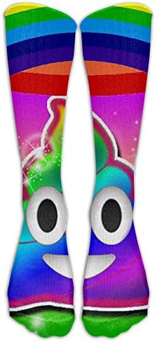 Cool Poop Emoji Fashion, Stylish, Comfortable, Soft Stockings Knee High Socks For Girls And Women, Easy To Clean