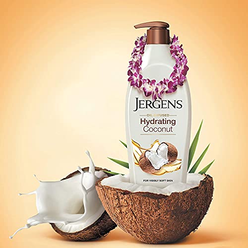 Jergens Hydrating Coconut Body Wash, Daily Moisturizing Skin Cleanser, Paraben Free (22 Ounces