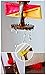 LINE2design Firefighter Door Stopper - Safety Combo Sprinkler Stops Wedge Combo Pack - Multi Surface Compatibility Door Stop Opener Wedges 3 inches Long - (Pack of 4, 2 Yellow & 2 Red)