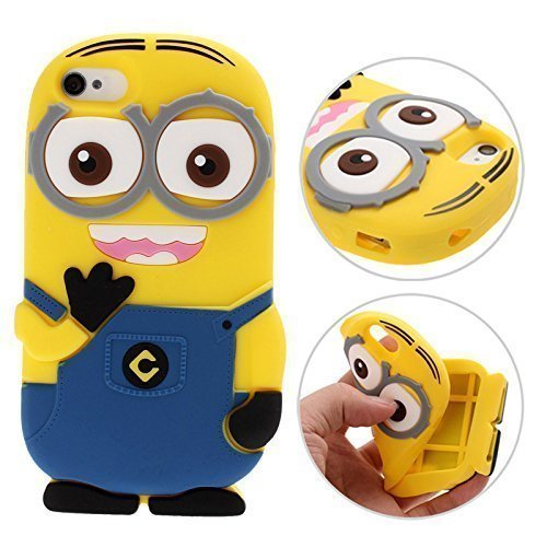 3D Despicable Me II Minions Style Silicone Case for iPhone 4 & 4S (Blue) by supermalls - //coolthings.us