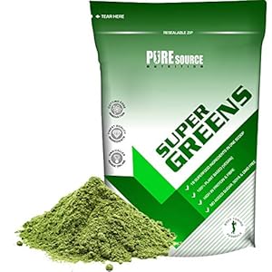 Pure Source Nutrition Vegan Super Green Powder 100g Greens Superfood Detox Powder, Great for Smoothies, Juice & Drinks, Vitamin & Mineral Complex, Natural Energy Boost, Health Drink