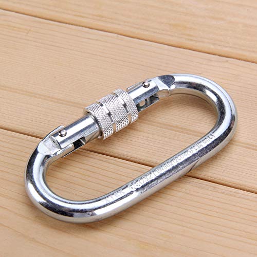 Climbing Carabiner UIAA CE Rated 25kN/5620LB Heavy Duty Twist Locking Carabiner Clip
