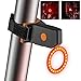 ESMK Ultra Bright LED Bike Tail Light USB Rechargeable Bike Light LED Bicycle Rear Light Fits On Any Road Bikes, Helmets. Easy To Install for Cycling Safety Flashlight - Round shape