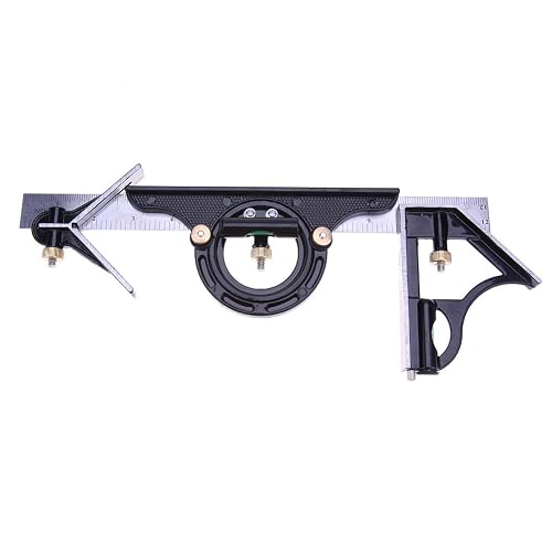 12 Inch Adjustable Combination Angle 45 Degree Right Protractor Square ...