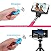 Hapurs Bluetooth Wireless Remote Control Camera Shutter Release Self Timer for iPhone 5S 5C 5 4S 4, iPad Air Mini, Samsung Galaxy S5 S4 S3 Note Tab, Google Nexus, HTC, Sony and other iOS Android Phones - Green
