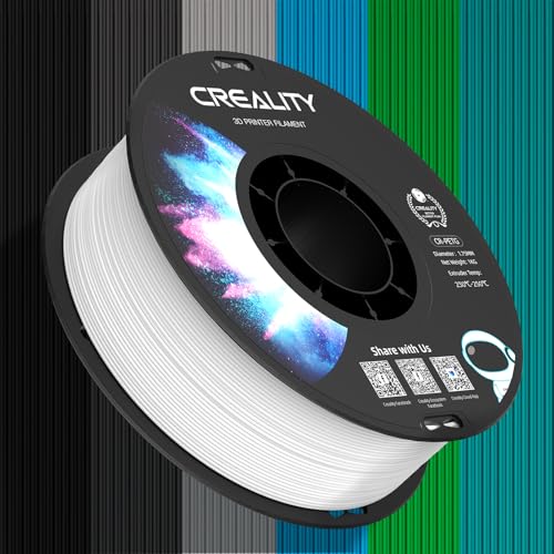 Creality PETG 3D Printer Filament 1.75 - Excellent Tenacity, High Precision, Dimensional Accuracy +/- 0.03mm, 12kg Spool, Fit Most FDM 3D Printers, White