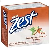 Zest Creamy Cocoa Butter & Shea 2 Bar Soap