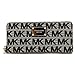 Michael Kors Beige Black Gold Continental Wallet