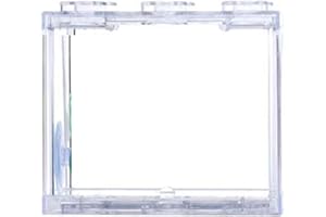 GFRGFH Small Betta Fish Tank, Stackable Mini Fish Tank Aquarium Tank Kit, Rectangular Fish Bowl with Aquarium Gravel Decoration, Cube Tank for Seaweed Balls Sea Monkeys(High Clear)