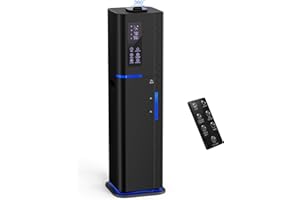 Zeova Humidifiers for Large Room, 10L/2.64Gal Ultrasonic Cool Mist Humidifiers for Bedroom, 550ft² Spaces, 60H Runtime, 24H T