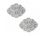 Vintage Inspired Shoe Clips Caroline Silver