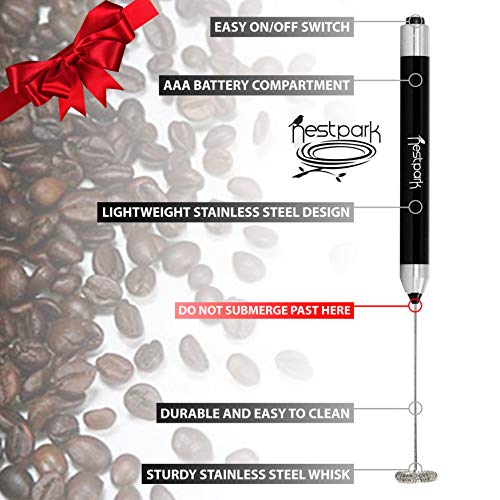 Nestpark Portable Drink Mixer Small Handheld Electric Stick Blender