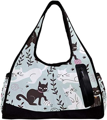スポーツバッグ ダッフルバッグ 猫 かわいい ボストンバッグ トートバッグ ジムバッグ ショルダー 手提げ バッグ 合宿