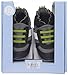 Robeez Boys' Soft Soles Loafer, Super Sporty - Grey/Lime, 6-12 Months M US Infant