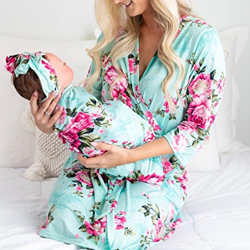 DOUBLE THE SPRINKLES Matching Robe and Swaddle Set Mom And Baby Mommy