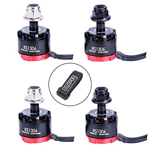 Crazepony 4pcs EMAX RS1306 3300KV Brushless Motor 2CW 2CCW for QAV130 QAV180 FPV Racing Quadcopter