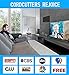 HD TV Antenna Indoor, Updated 2019 Newest HDTV Digital 4K / 1080P Antennas with Signal Amplifier Booster, More High-Definition and Free Channels, Long Enough Coax.