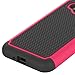 J1 2016 Case, Galaxy Amp 2 Case, Galaxy Express 3 Case, MCUK [Shock Absorption] Hybrid Dual Layer Armor Defender Protective Case With Tempered Glass Screen Protector (Rose)