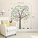 DECOWALL DA-1502N Large Scroll Tree and Animals Kids Wall Stickers Wall Decals Peel and Stick Removable Wall Stickers for Kids Nursery Bedroom Living Room décor
