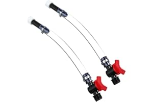 YILENXURI Deluxe Racing Fuel Hose with Ball Valve Shut Off,Racing Fuel Jug Hose For Racing Fuel,Jegs Jugs,Racing Fuel Jug,Racing Fuel Jug 5.5 Gallon,Gas Cans,vp fuel jug,fuel jug（2PCS）.