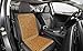 ZONETECH Wooden Beaded Car Driver Seat Cushion - Natural Double Strung Massaging Universal Comfortable Car Seat Cover Cushion with High Ventilation (2-Pack)