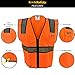 KwikSafety |Charlotte, NC| OFFICIAL Class 2 ANSI Hi Vis Safety Vest Orange L/XL