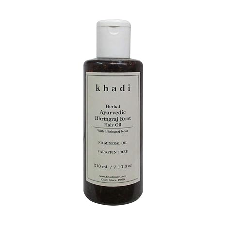 Buy Khadi Herbal Ayurvedic Bhringraj Root Hair Oil 210ml Online