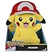 TOMY Pokémon Large Pikachu with Ash's Hat Plush