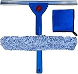 Swisspack Window Cleaning Kit 14” Squeegee Micro Fibre Cloth 3 Scrubbers view 1