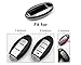 Nissan Key Fob Case Cover Shell for 3 4 5 Buttons Replacement Smart Remote Keyless Entry Protector Plastic Holder ( Gray Painted )